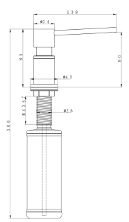 Дозатор Paulmark Kraft D003-NI никель